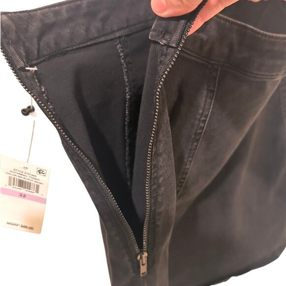 1. State A-Line Black Wash Denim Mini Skirt, size 32 - Picture 3 of 8